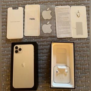 Apple iPhone 11 Pro Max 256GB empty box. For the white color.